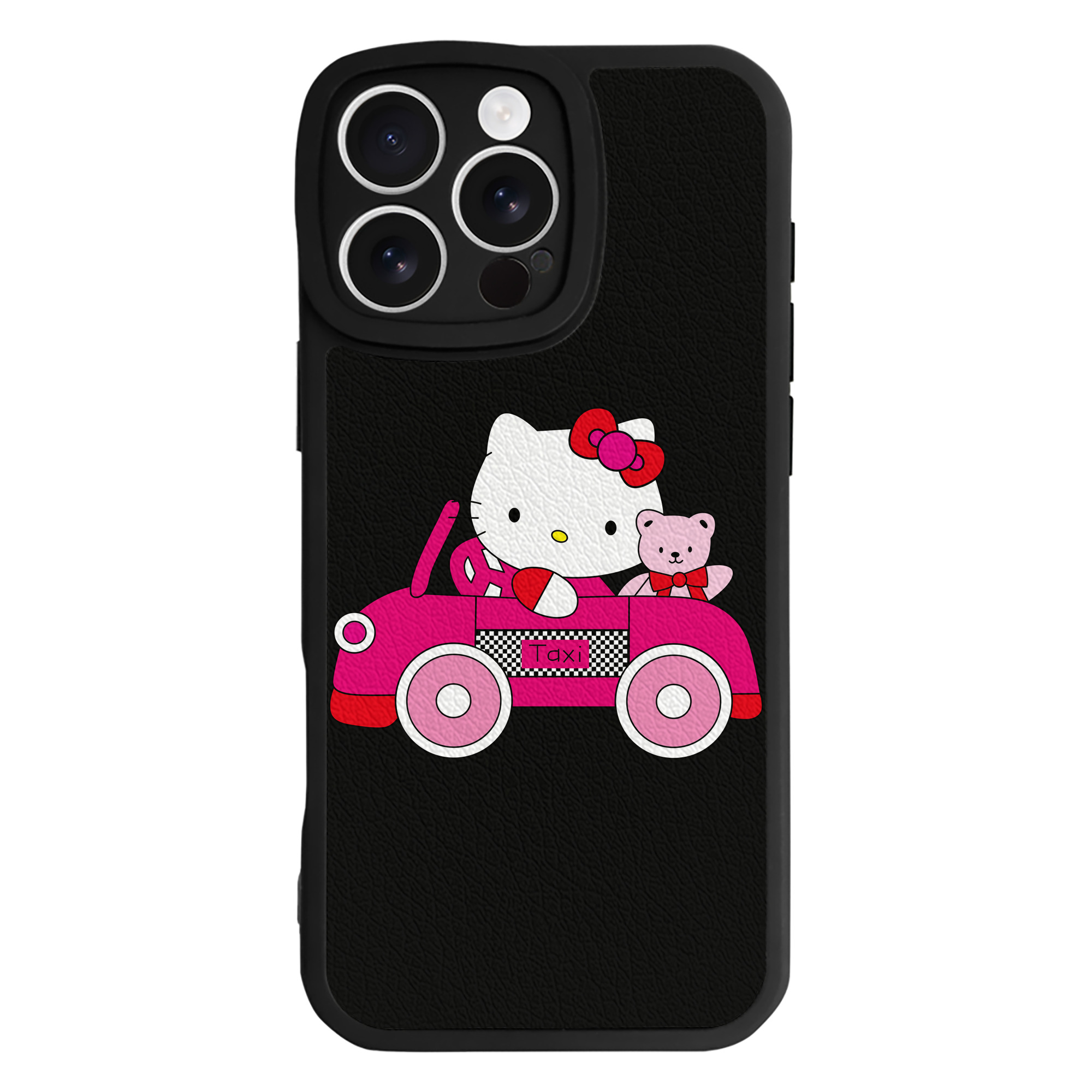 （画像用） Hello Kitty ハローキティ 【iPhone 16シリーズ対応】シリコンスマホケース（レザー調） 材質：シリコン